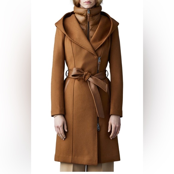 MACKAGE SHIA Camel S - Brand New 2 in 1 Ladies Wool Coat - Picture 2 of 7